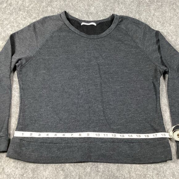 Stateside Women’s Medium Sweatshirt Crew Neck Charcoal Gray Pullover Casual Boho - Picture 6 of 13